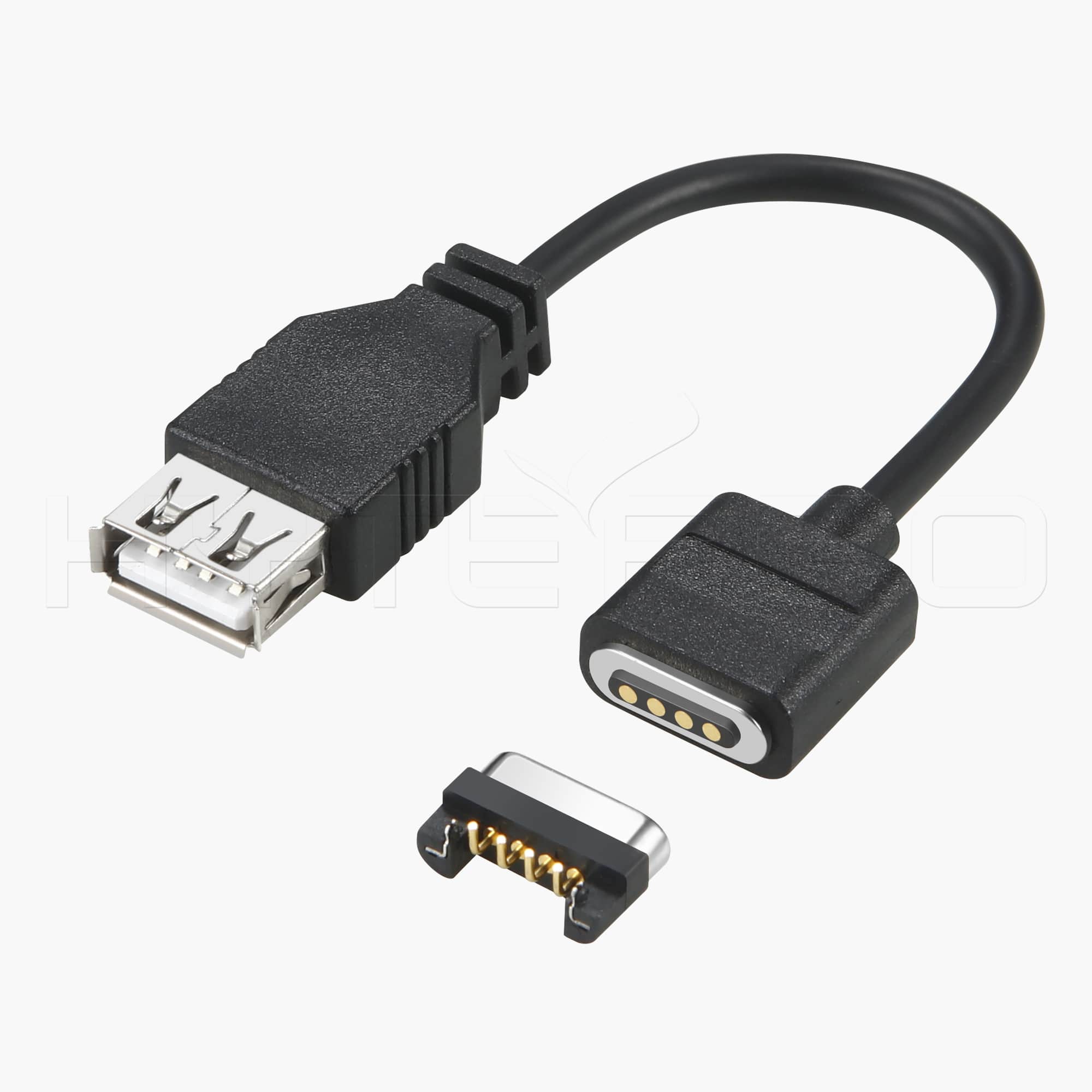 암 USB A 케이블에 대한 4핀 암 마그네틱 커넥터 M590HytePro 전문 마그네틱 커넥터 공급 업체
