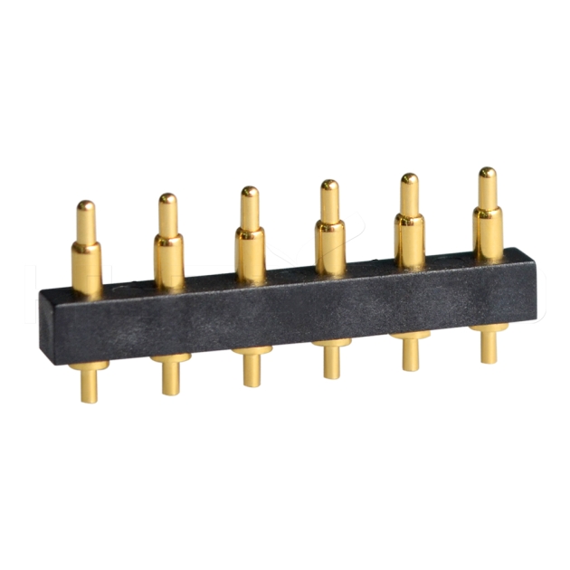 Spring 6 pin pogo electrical connectors C746