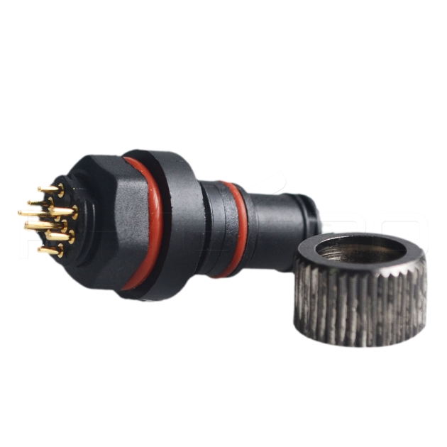 Outdoor 8 pin ip68 waterproof circular connector DC-008