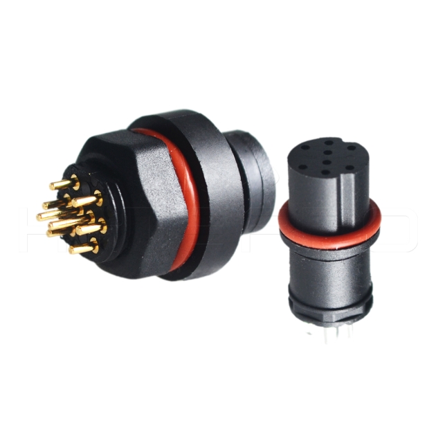 Outdoor 8 pin ip68 waterproof circular connector DC-008