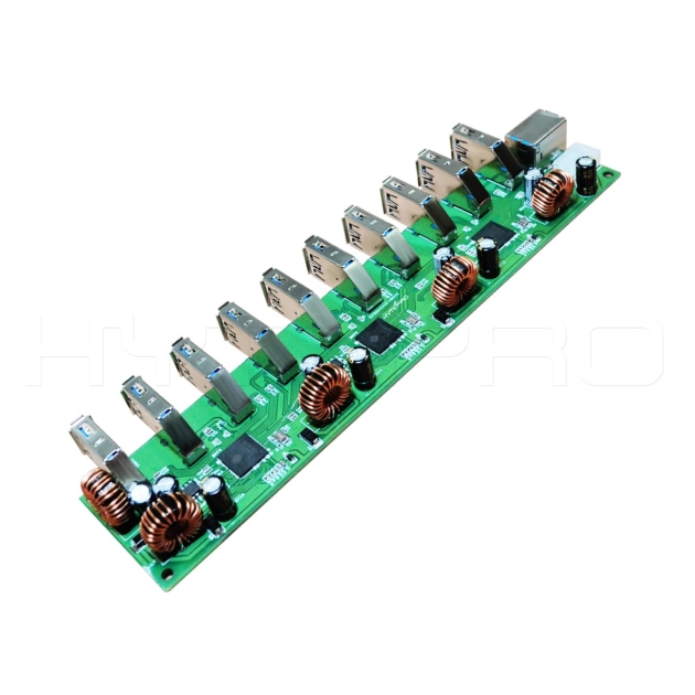 Circuito hub USB femmina a 10 porte alimentato USB 3.0 di tipo B DH10