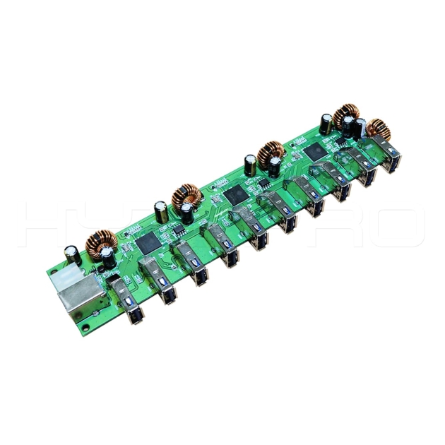 Circuito hub USB femmina a 10 porte alimentato USB 3.0 di tipo B DH10