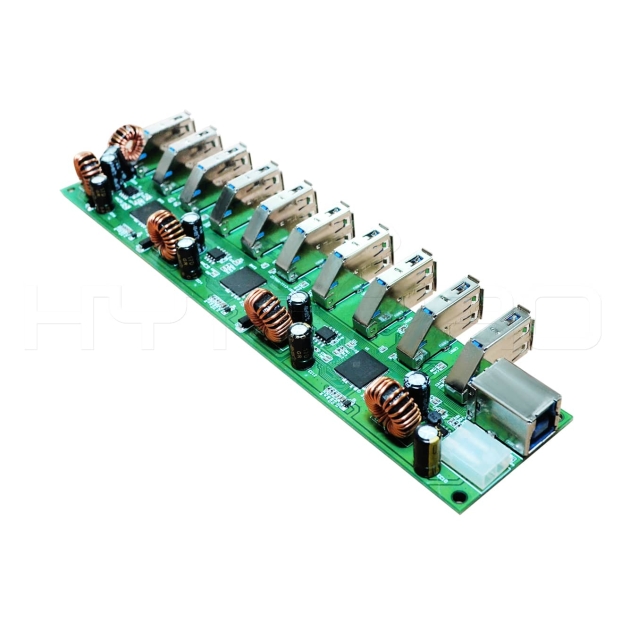 Circuito hub USB femmina a 10 porte alimentato USB 3.0 di tipo B DH10