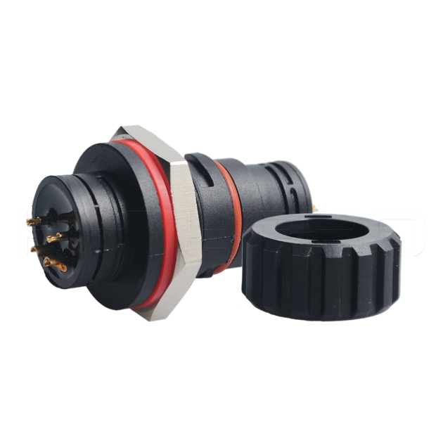 DC charging 4pin waterproof power connector ip67 EC-004