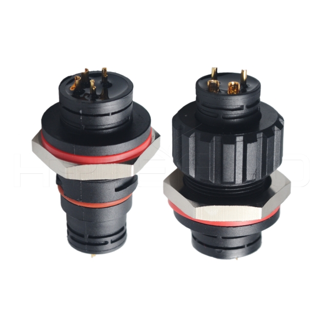 DC charging 4pin waterproof power connector ip67 EC-004