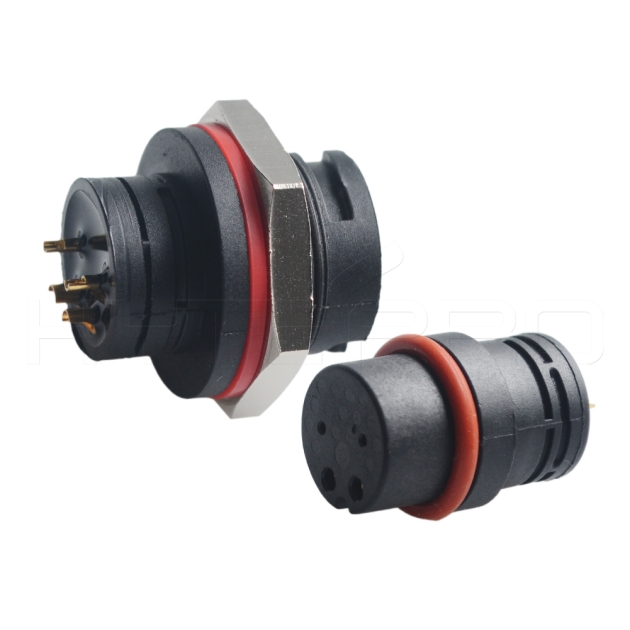 DC charging 4pin waterproof power connector ip67 EC-004