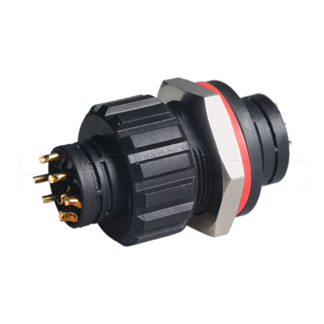 Ip67 Ip68 3+4pin 7pin power waterproof connector EC-007