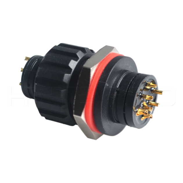Ip67 Ip68 3+4pin 7pin power waterproof connector EC-007