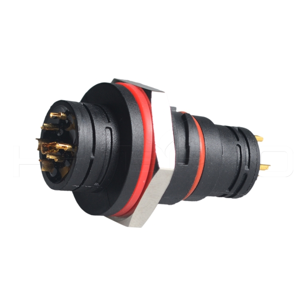 Ip67 Ip68 3+4pin 7pin power waterproof connector EC-007
