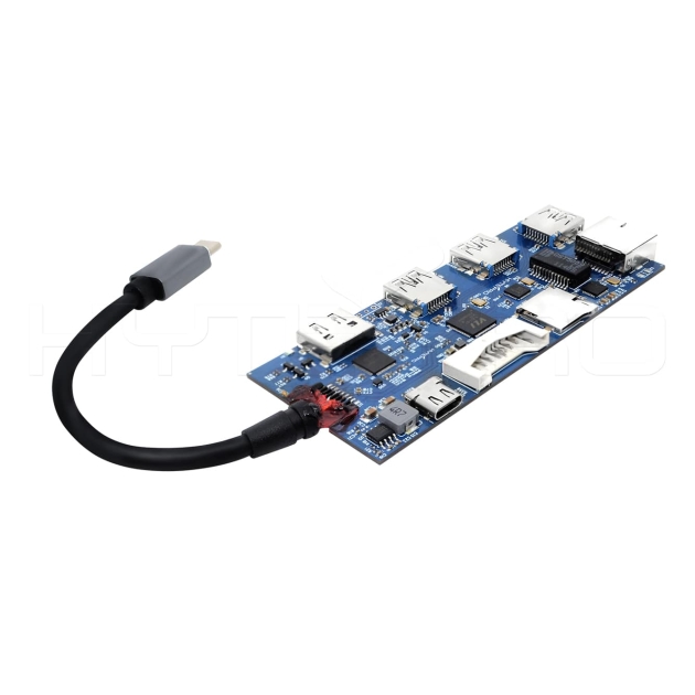 Hub per pcb ethernet PD a 7 porte USB 3.0 multifunzione tipo c H09