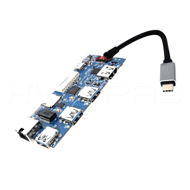 Hub per pcb ethernet PD a 7 porte USB 3.0 multifunzione tipo c H09