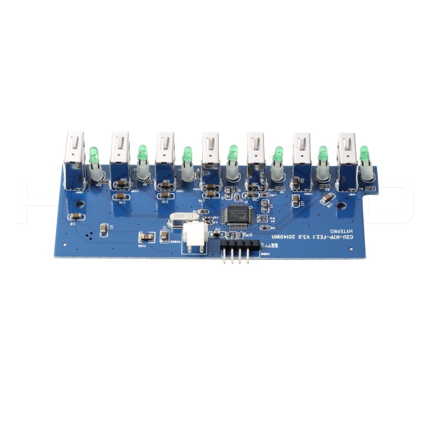 Micro 7 port usb 2.0 powered usb otg hub mount pcba H15