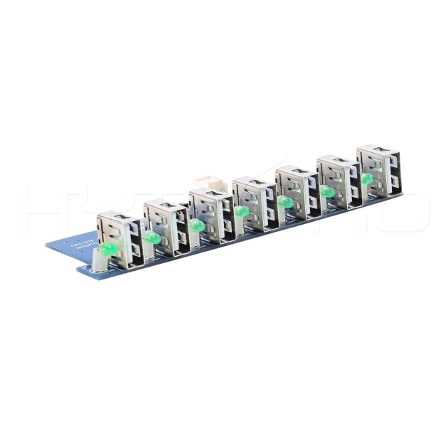 Micro 7 port usb 2.0 powered usb otg hub mount pcba H15