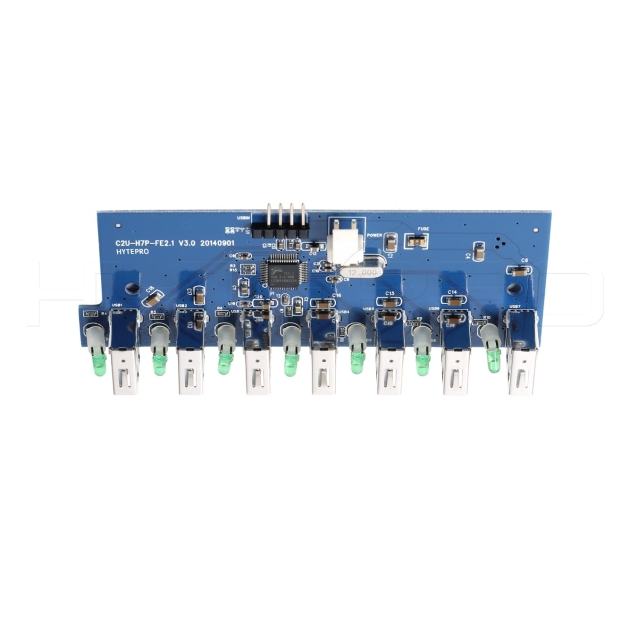 Micro 7 port usb 2.0 powered usb otg hub mount pcba H15