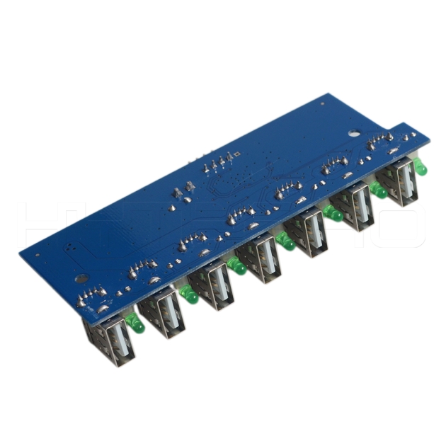 Micro 7 port usb 2.0 powered usb otg hub mount pcba H15