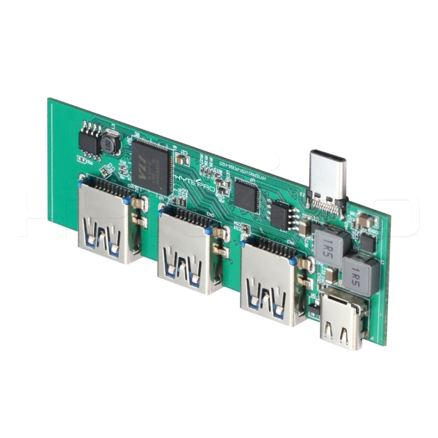 4port embedded usb type c OTG hub pcb with PD power supply H23