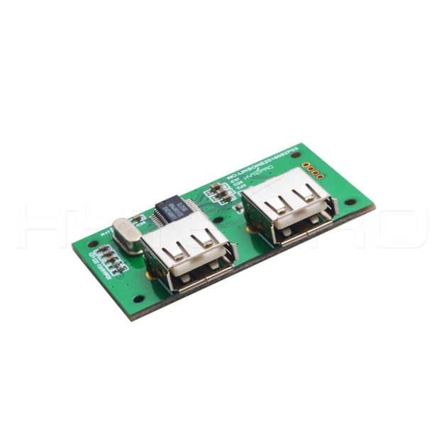 Small 2 port external powered usb 2.0 hub connector pcb board H24