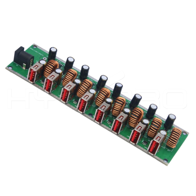8 port high speed external powered usb hub pcb H27