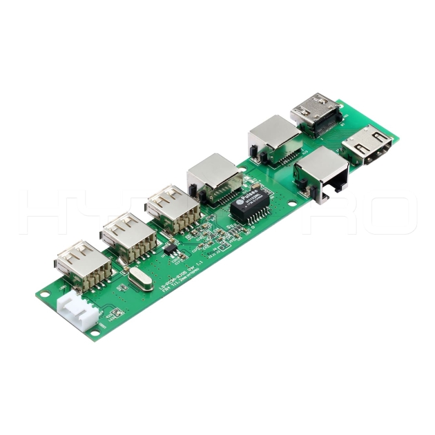 USB 2.0集线器7端口pcb印刷线路板H28