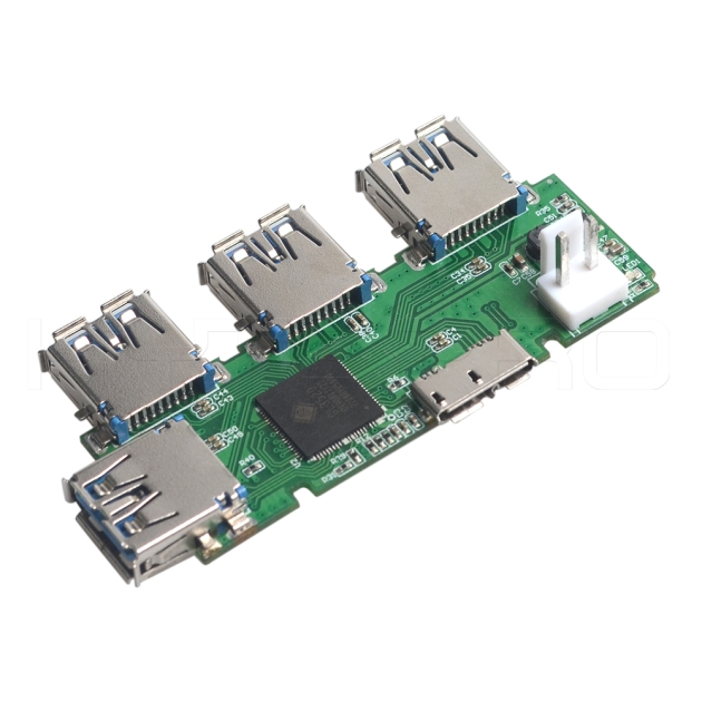 Assemblaggio pcb hub 4g USB micro 4port 3.0 H31