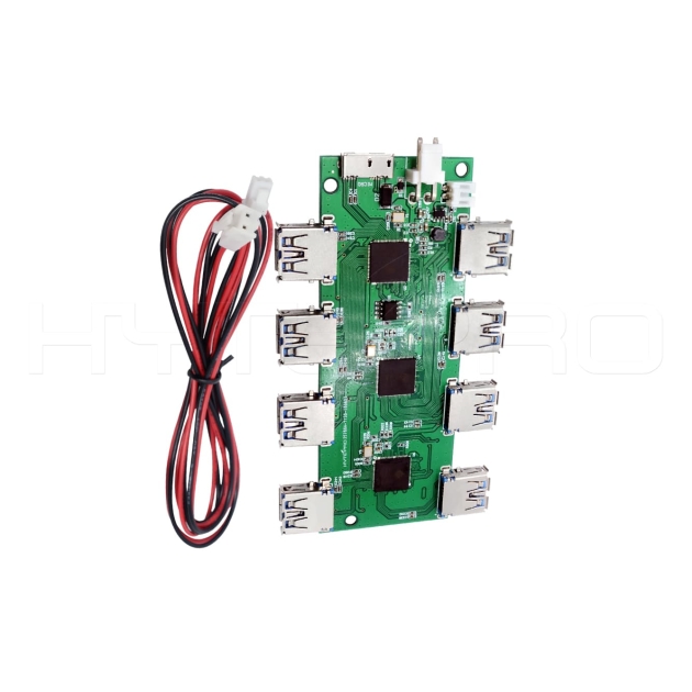 Quick charger 8port USB 3.0 hub double side PCBA H61