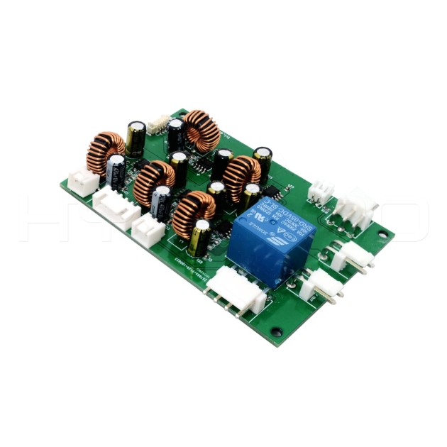 5V power charging usb hub pcb design with LED and switch H68
