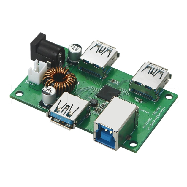 DC power supply 3port USB 3.0 data hub PCBA design H711