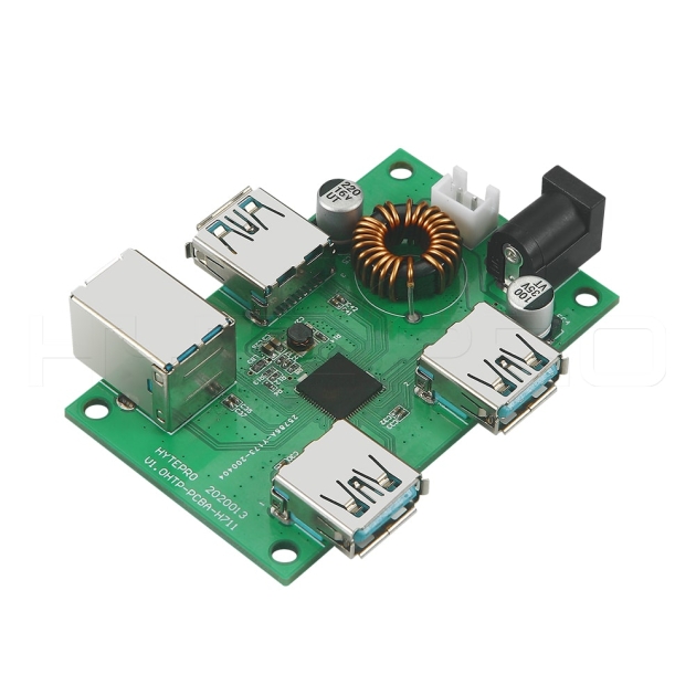 DC power supply 3port USB 3.0 data hub PCBA design H711