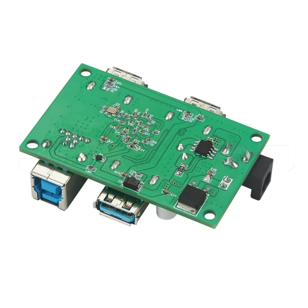 DC power supply 3port USB 3.0 data hub PCBA design H711