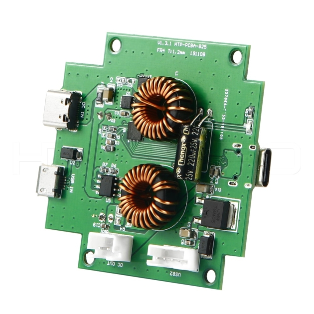 4 port micro-USB  hub type C header pin PCB board H825