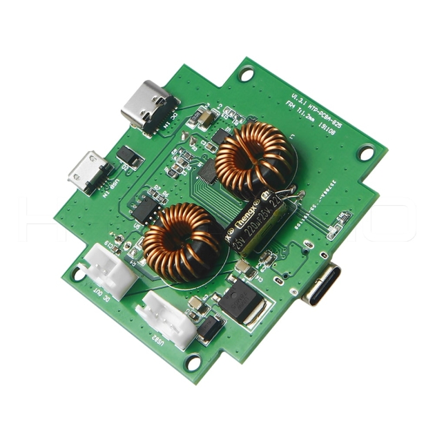 4 port micro-USB  hub type C header pin PCB board H825