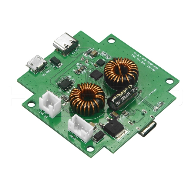 4 port micro-USB  hub type C header pin PCB board H825