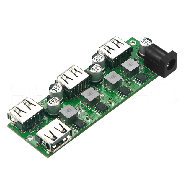 5V DC power 4-port USB charging hub pcb board H861
