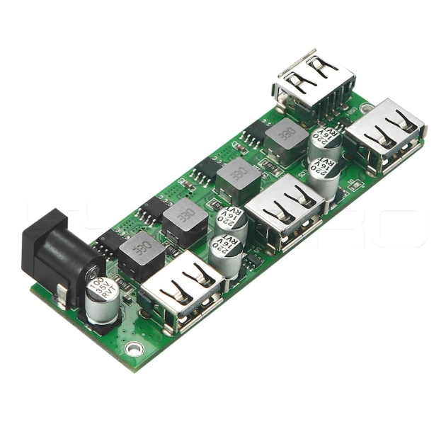 5V DC power 4-port USB charging hub pcb board H861