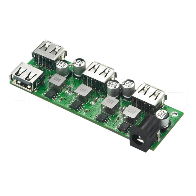 5V DC power 4-port USB charging hub pcb board H861