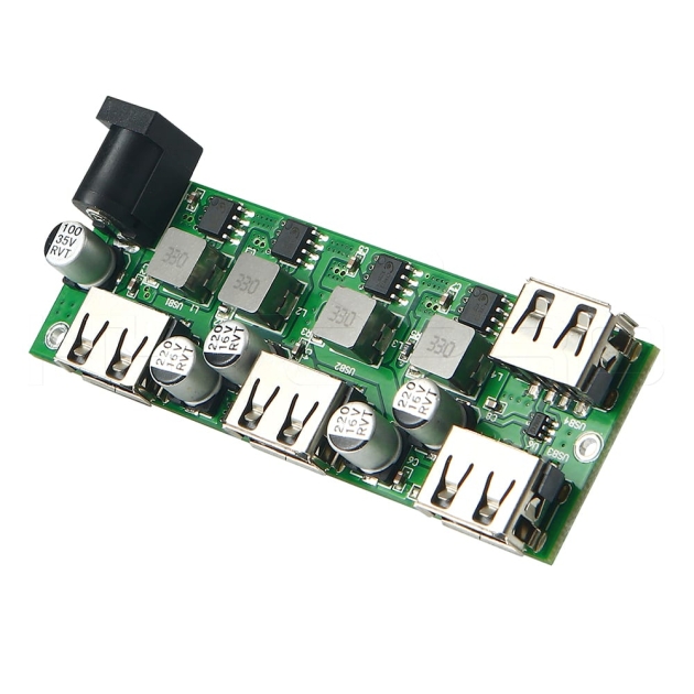 5V DC power 4-port USB charging hub pcb board H861