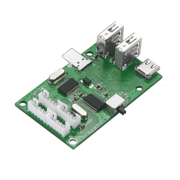 Multi-USB3.0 connector DP function type C hub PCB H923
