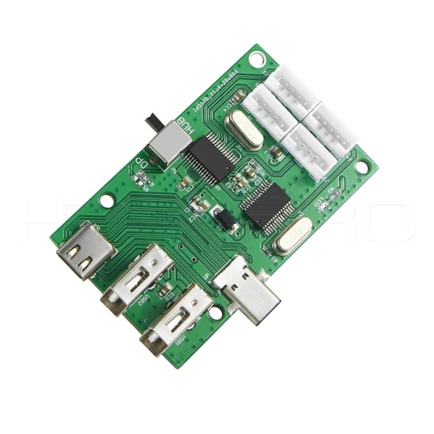 3口 USB HUB PCBA 电路板组件 H923
