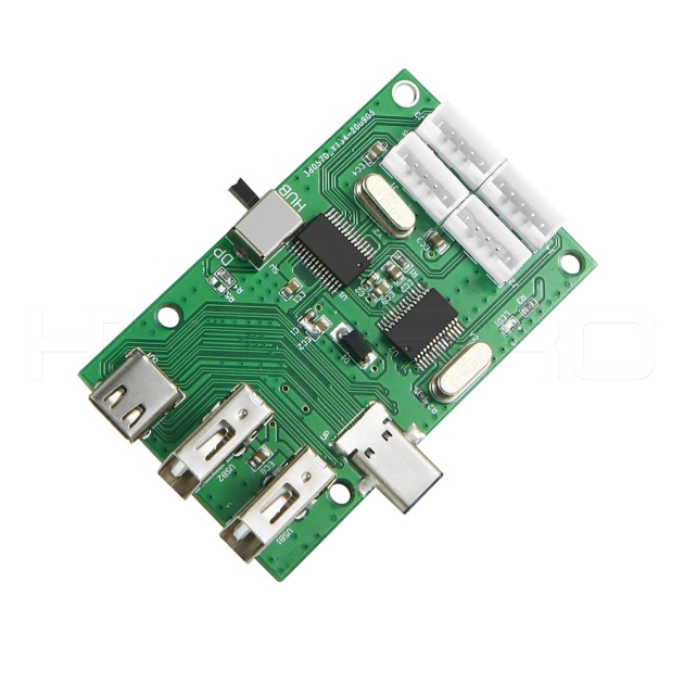 Multi-USB3.0 connector DP function type C hub PCB H923