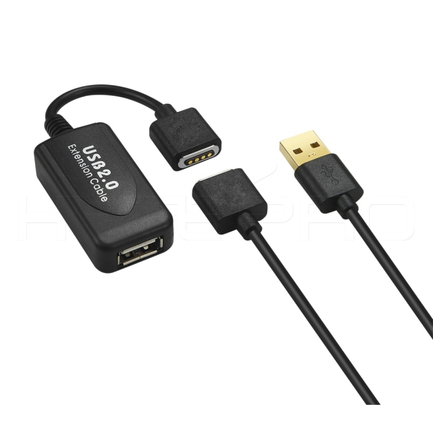 Hochwertiges 4-poliges Magnetdaten-Ladekabel mit USB-Expander L2G-M512