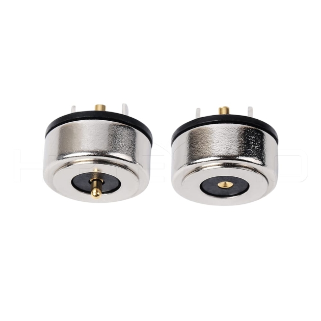 HytePro powerful 2 pogo pin magnetic circular connector M416