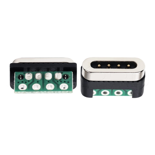 Positive 4 Pogo pin magnetic pcb connectors M417P