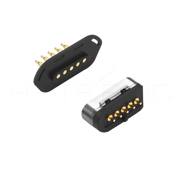 Panel mount 5 pin magnetic connector M425NP