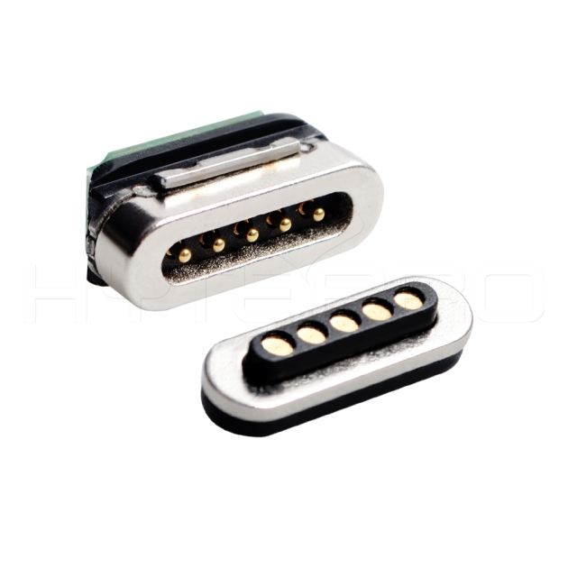 5 pins pogo pin magnetic power connectors M425P
