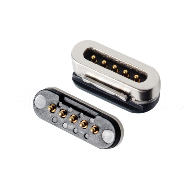 5 pins pogo pin magnetic power connectors M425P