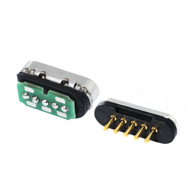 Solder 5 pin magnetic electrical connectors M425S