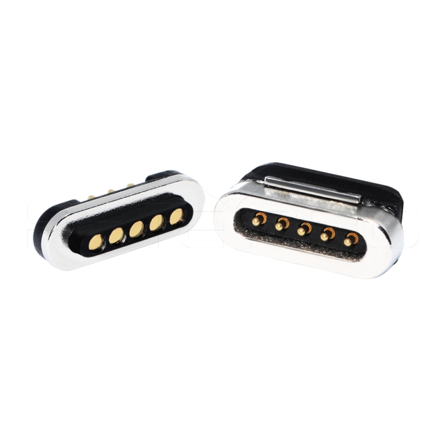 Solder 5 pin magnetic electrical connectors M425S