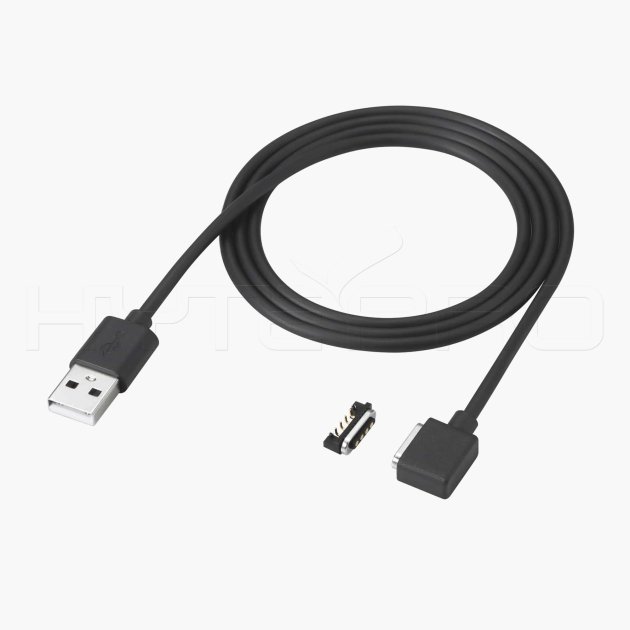 Custom USB smart magnetic 4 pin side-bent cable M501B