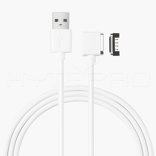 Cavo di ricarica pogo magnetico e connettore dati a 4 pin ad angolo retto M501W