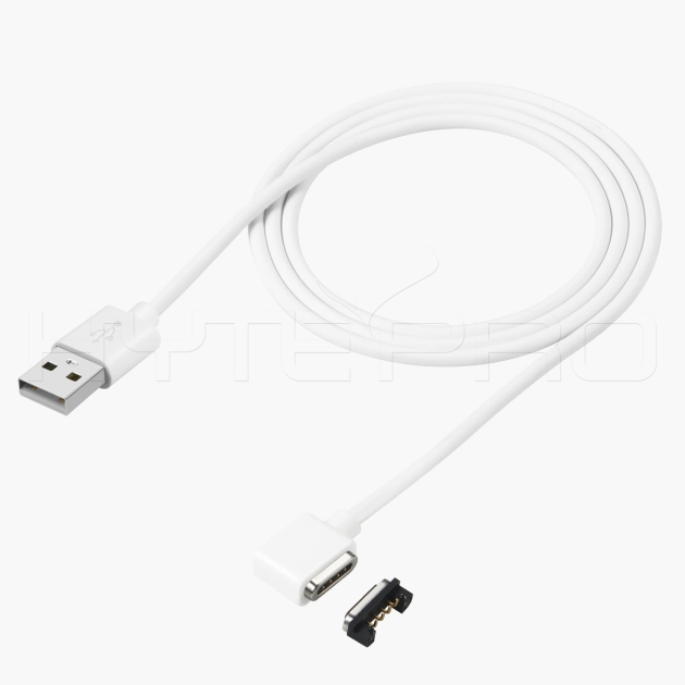Cavo di ricarica pogo magnetico e connettore dati a 4 pin ad angolo retto M501W